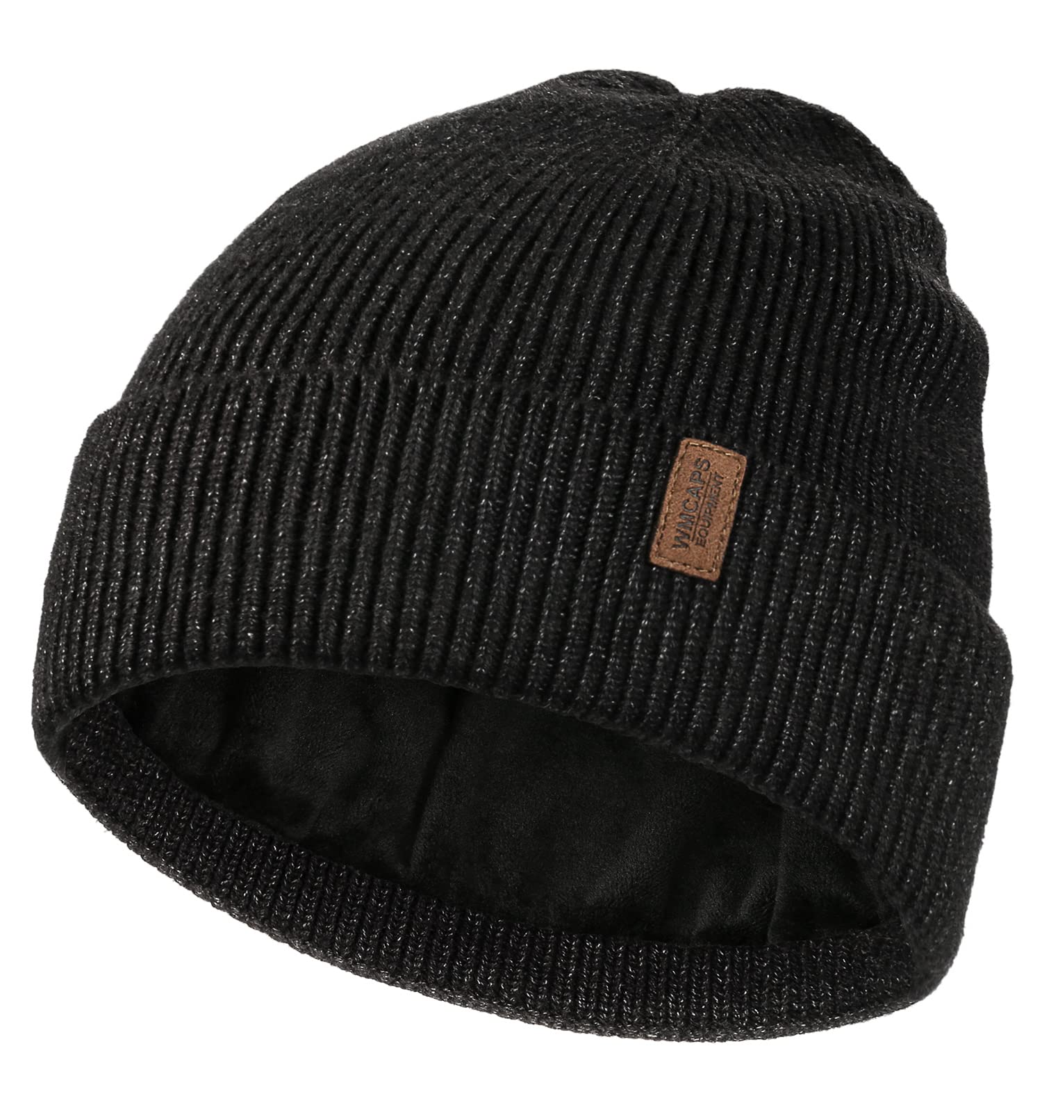Wmcaps Winter Beanie for Men Women, Fleece Lined Beanie Soft Warm Knit Hat Ski Stocking Cuffed Cap